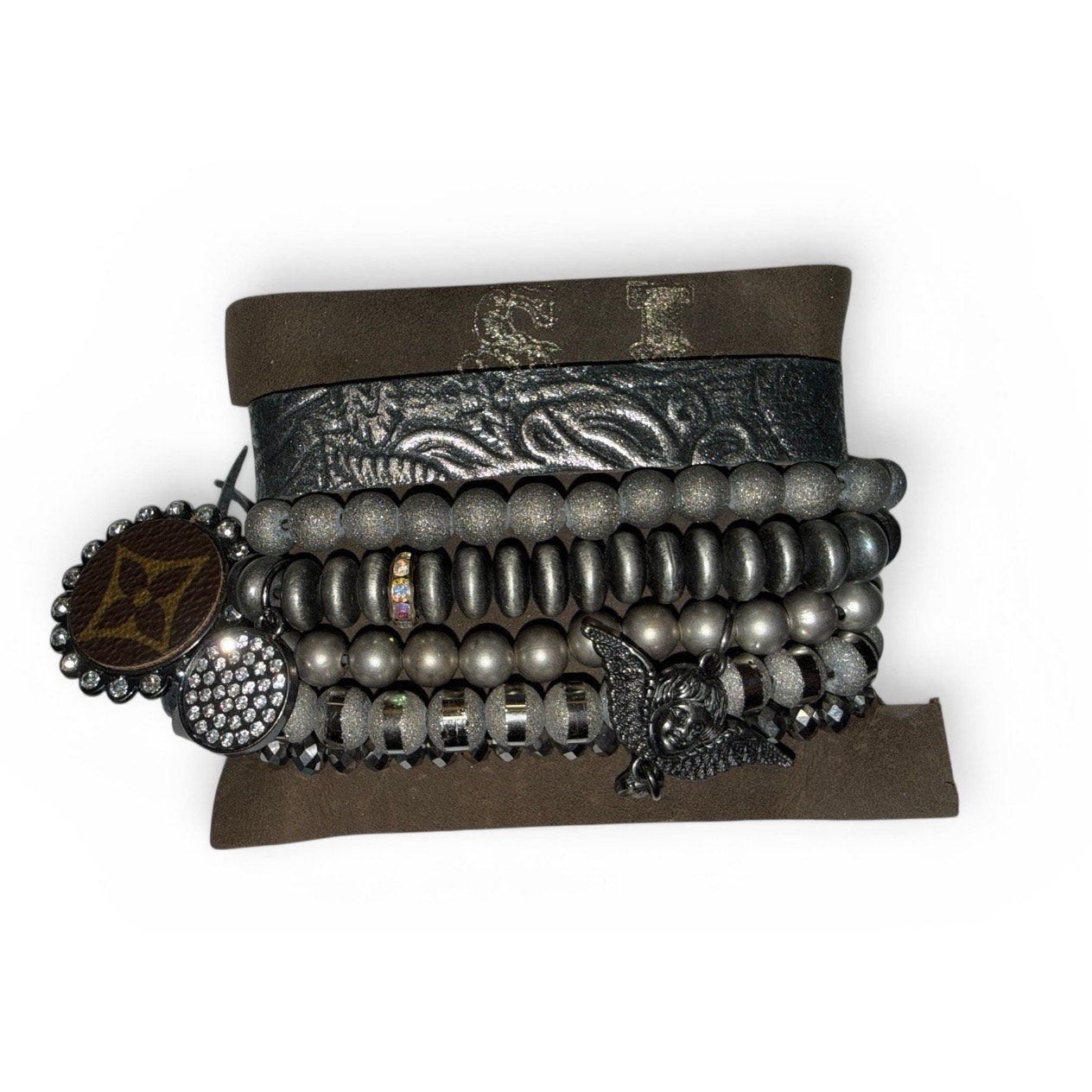 Sandra Ling Silver Bracelet Set New Upcycled